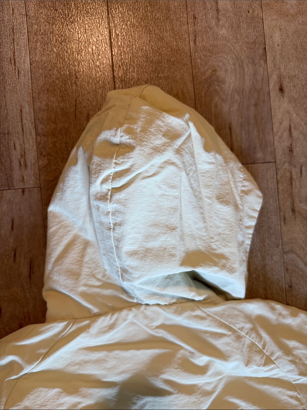 RARR Beige Anorak Pullover Jacket with White Sleeve Accent Sz. M - Picture 12 of 14
